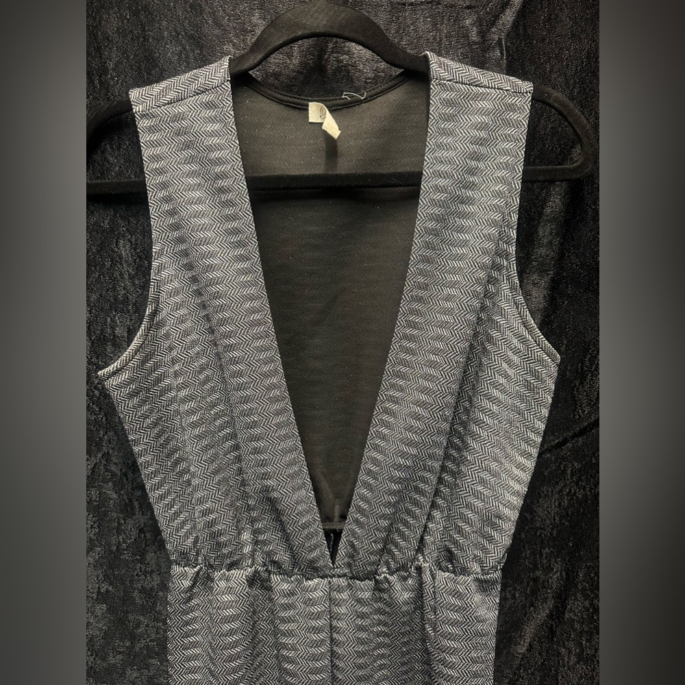 Vintage Y2K Silver Lurex Jumpsuit - Picture 2 of 6